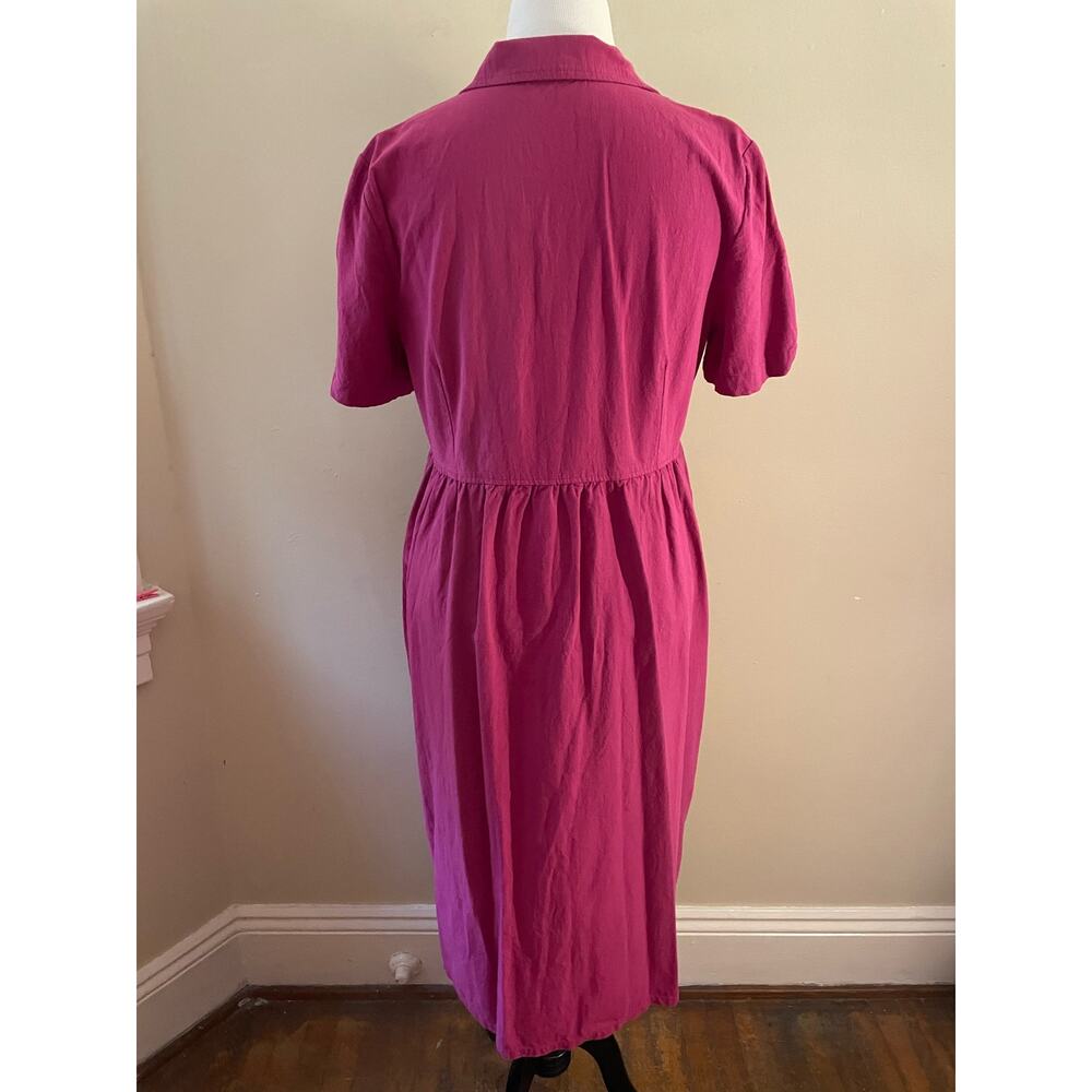 Pink Appleseeds Shirt Dress Large - Picture 5 of 8